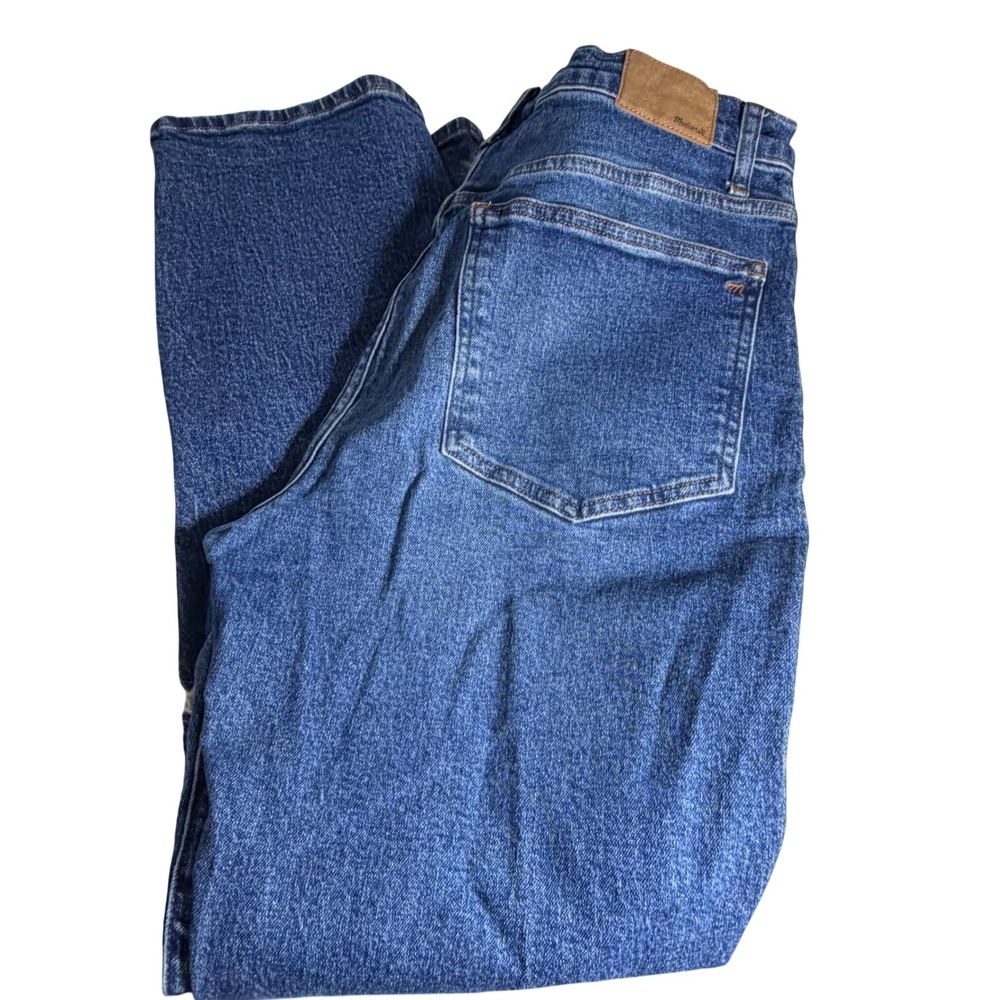 Madewell The 90's Straight Leg High Rise Jeans Medium Wash 5-Pocket Pant Sz 30 - Picture 2 of 8